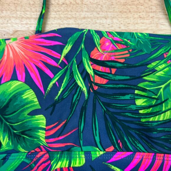Xhilaration Juniors' Tropical Print Bralette Bikini Top - Size Large - NWT - Picture 4 of 10